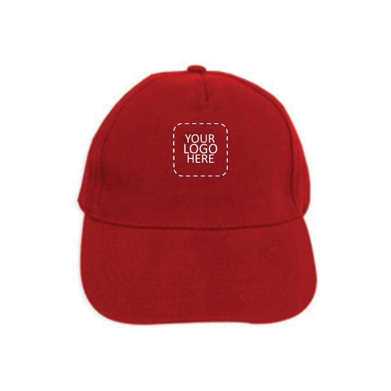 Brush Cotton Cap - Red Color